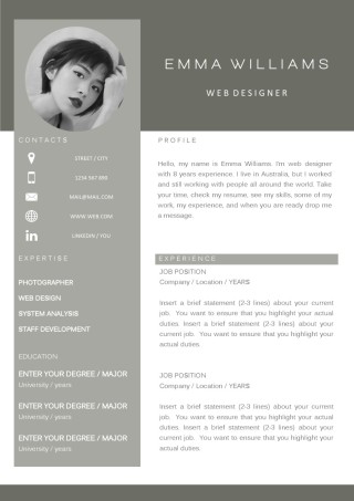 英文简历模板双页 (15).docx