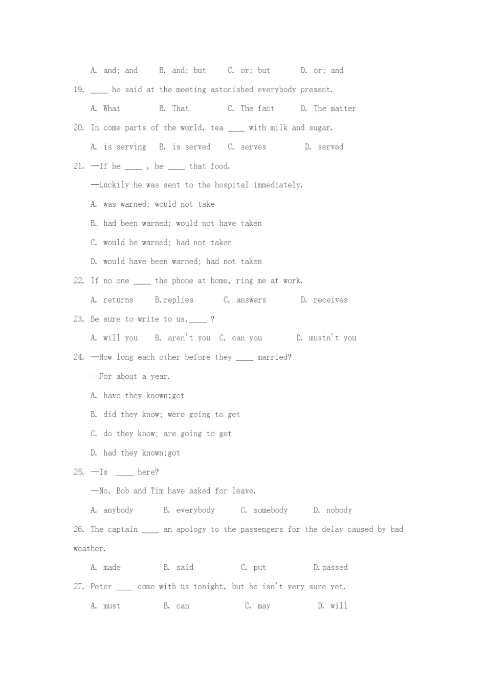 1993年西藏高考英语真题及答案.doc_第3页