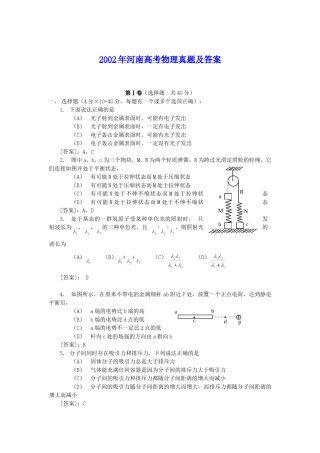 2002年河南高考物理真题及答案.doc