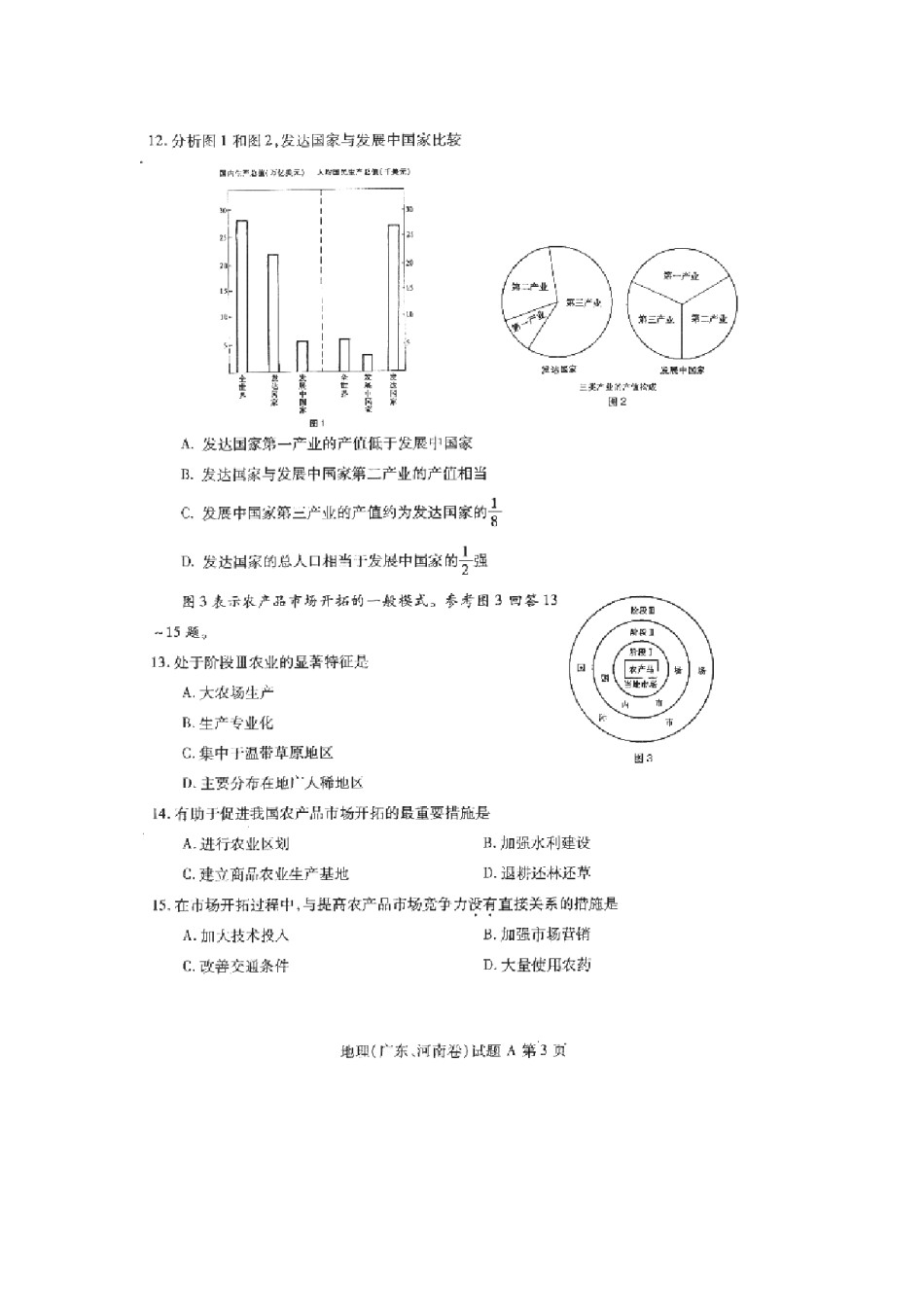 2001年广东高考地理真题及答案(图片版).doc_第3页