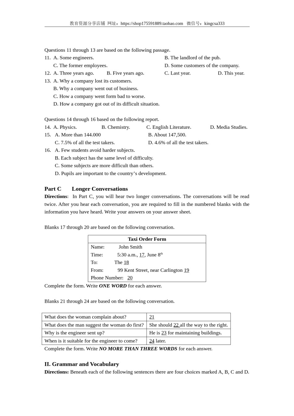 2006年上海高考英语真题试卷（答案版，含听力原文）.doc_第2页
