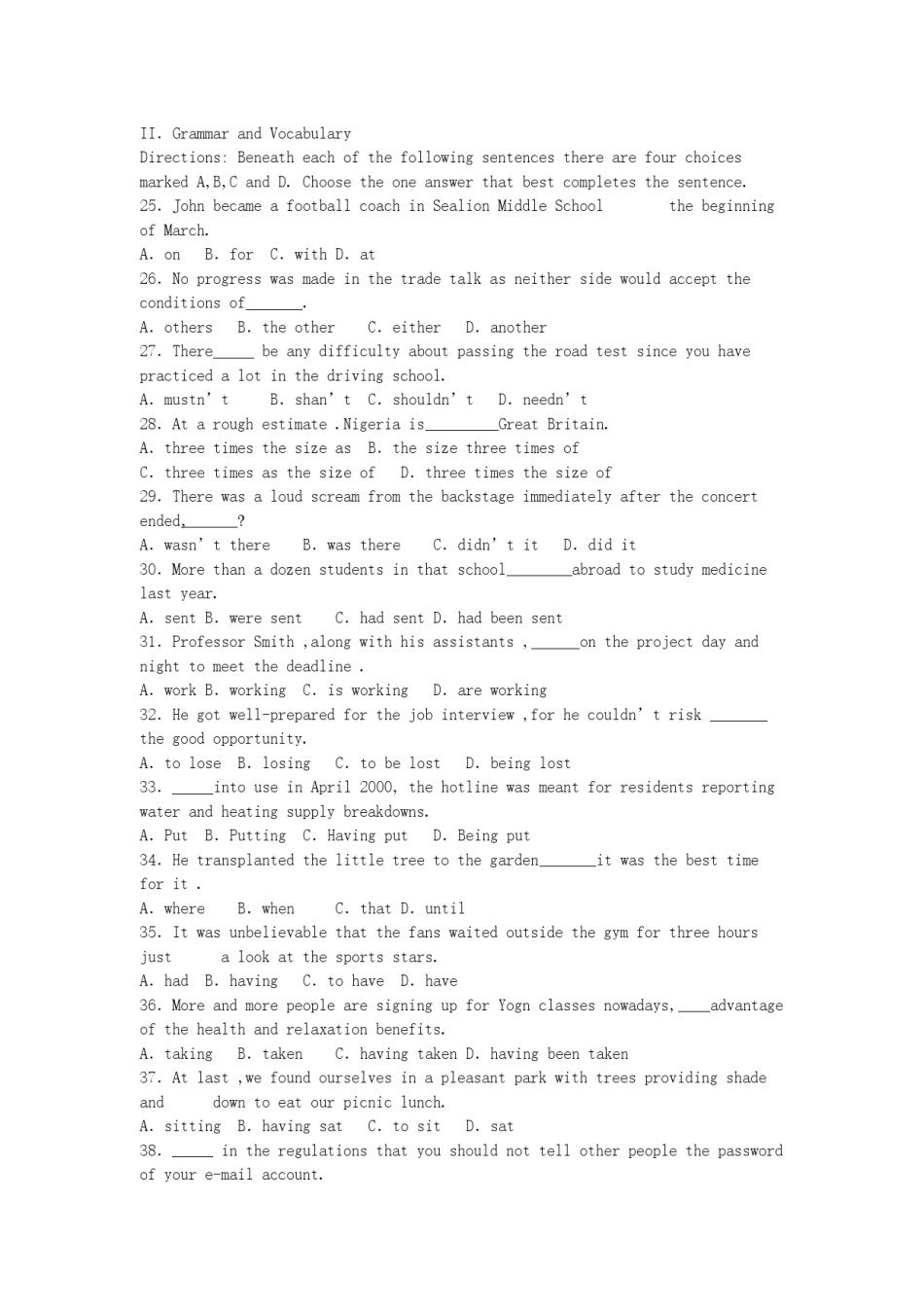 2005年上海高考英语真题及答案.doc_第3页