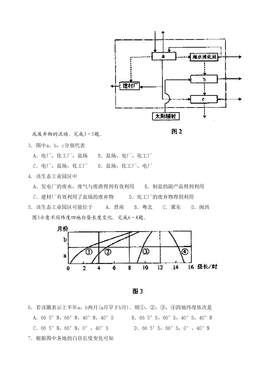 2008年全国高考贵州省文综地理试题及答案.doc_第2页