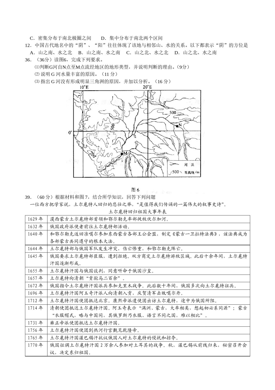 2008年高考福建卷(文综地理部分)(含答案).doc_第2页