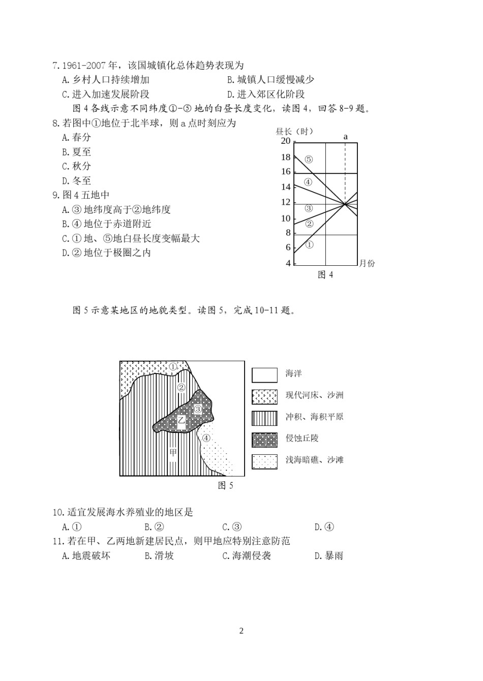 2008年全国高考四川文综地理试题及答案.doc_第2页