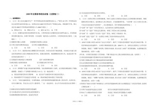 2009年全国统一高考政治试卷（全国卷ⅰ）（含解析版）.doc