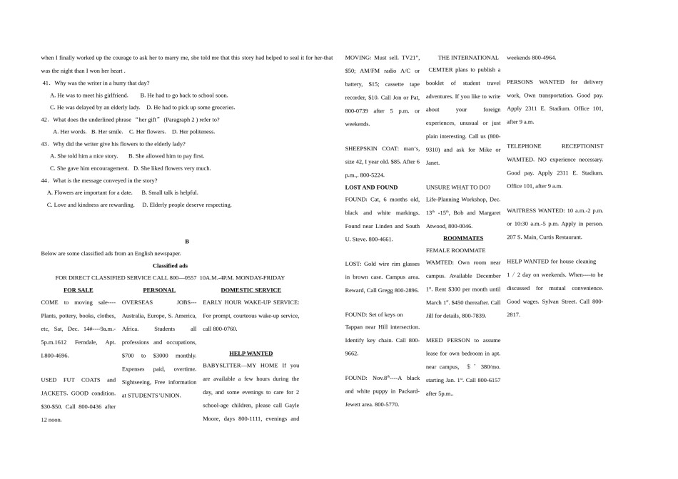 2009年浙江省高考英语（含解析版）.doc_第3页