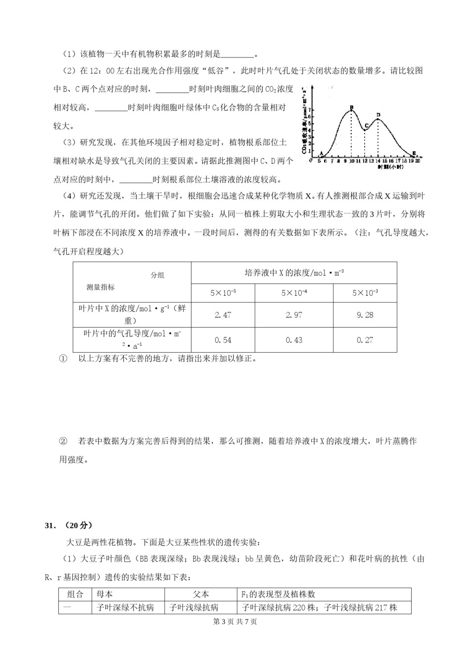 2009年四川省高考生物试卷及答案.doc_第3页