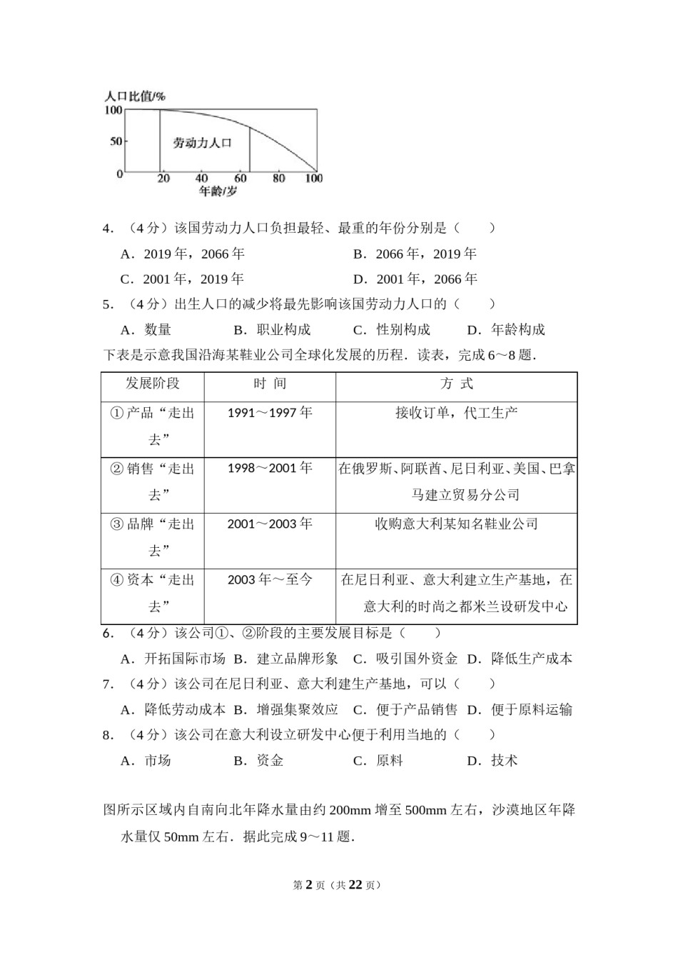 2010年全国统一高考地理试卷（新课标卷）（含解析版）.doc_第2页