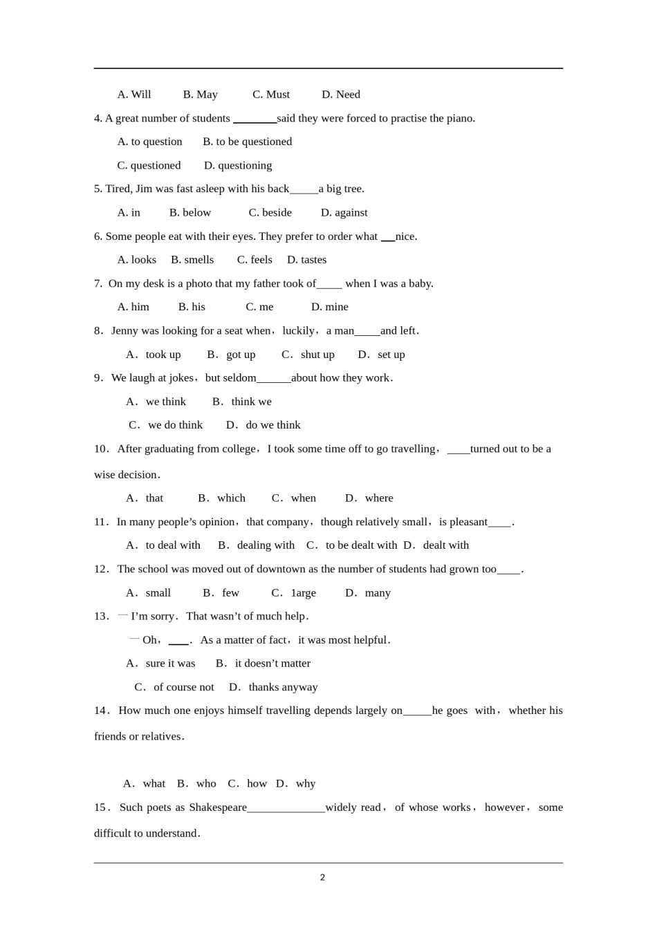 2010年四川高考英语试题及答案word版.doc_第2页