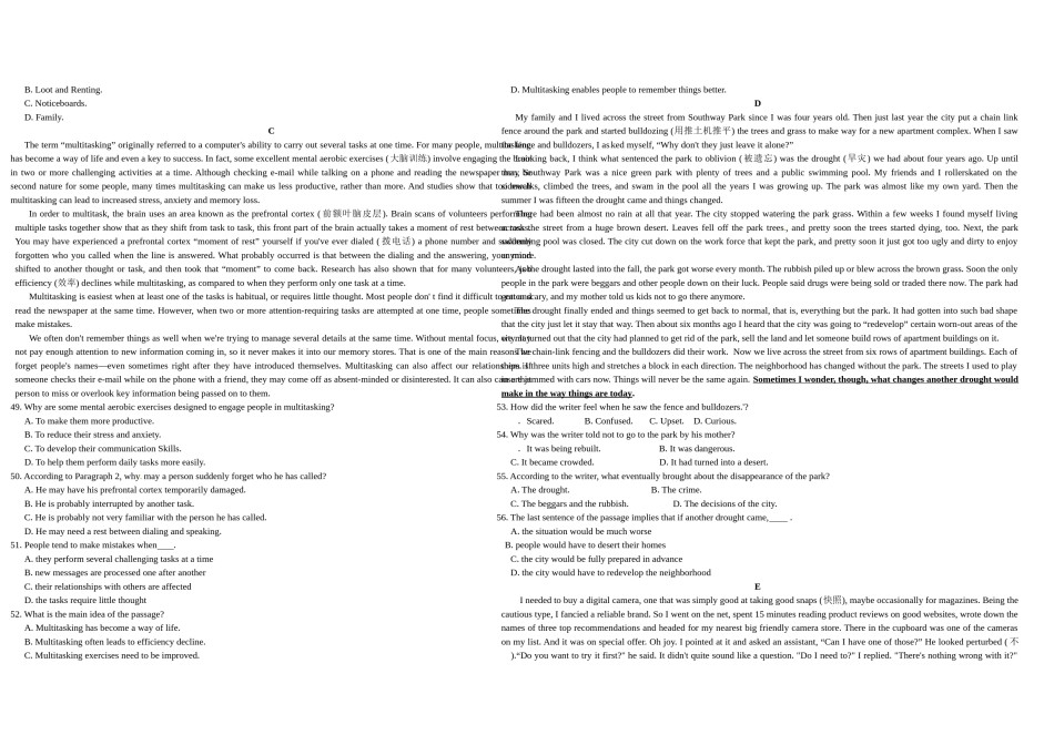 2010年浙江省高考英语（含解析版）.doc_第3页