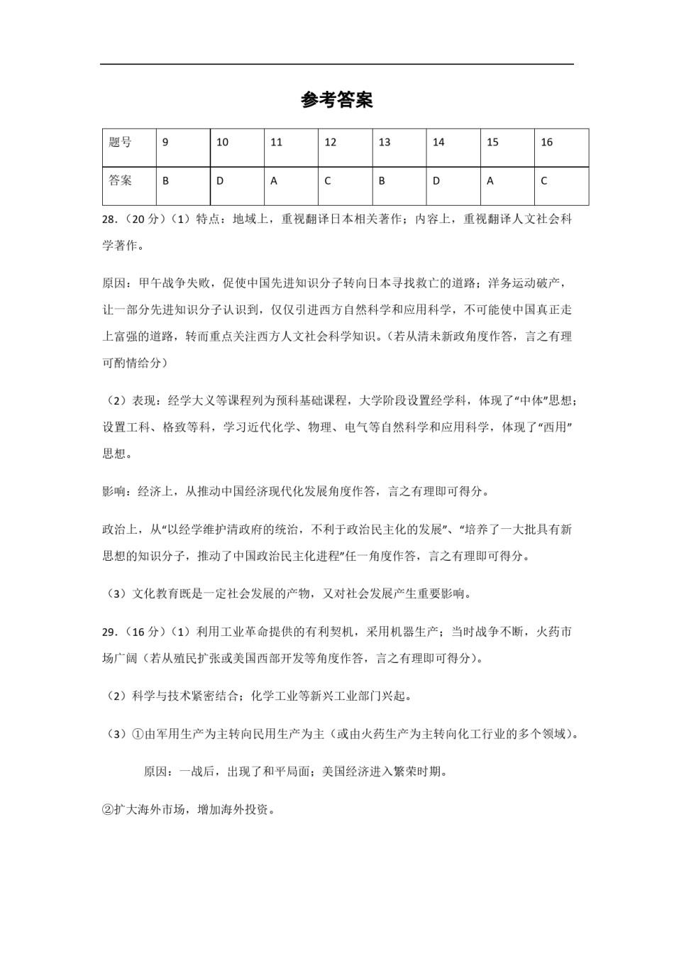 2013年高考真题 历史(山东卷)（含解析版）.pdf_第1页