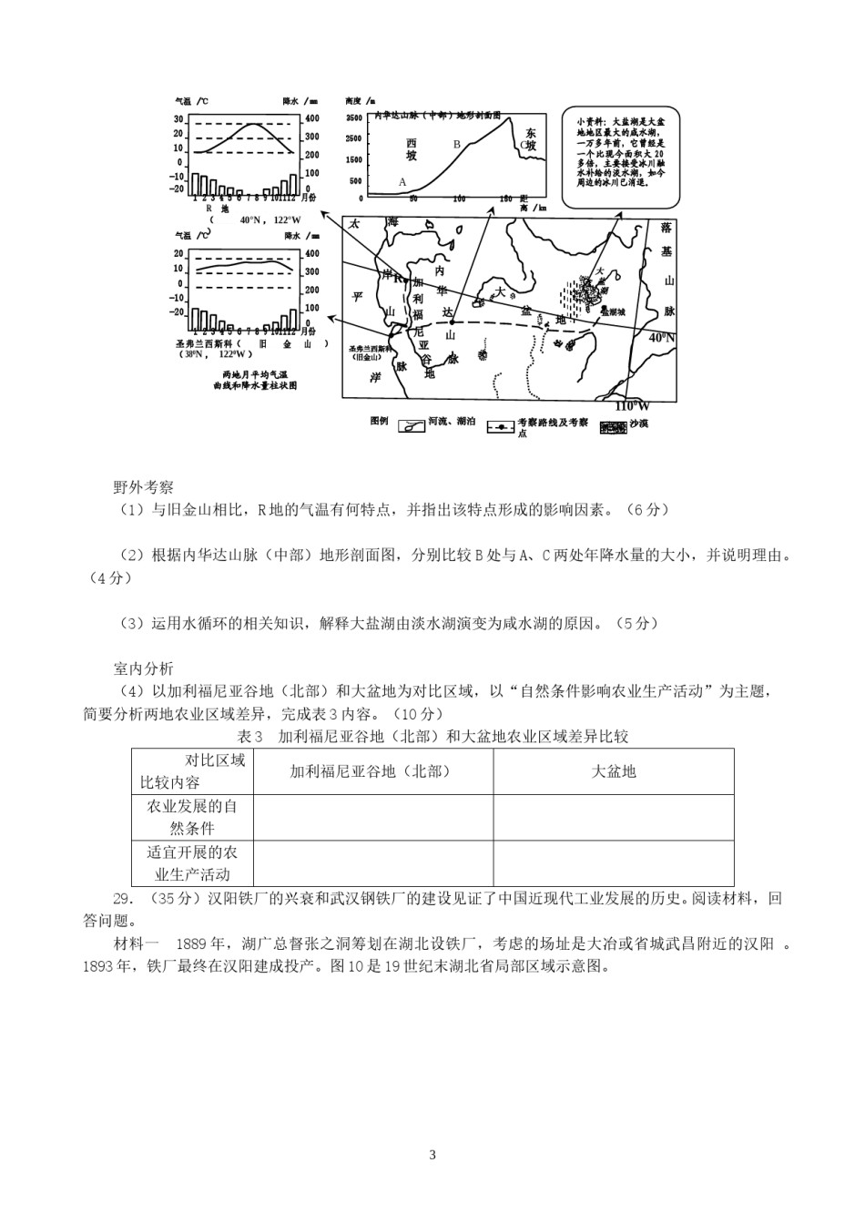 2011年高考真题 地理(山东卷)（原卷版）.doc_第3页