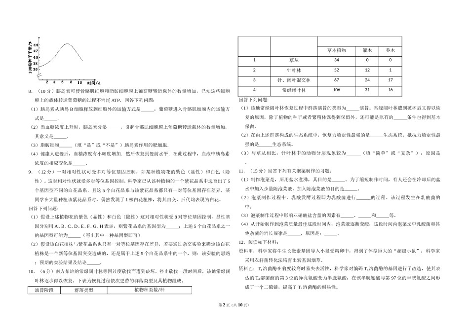 2013年全国统一高考生物试卷（新课标ⅰ）（含解析版）.doc_第2页
