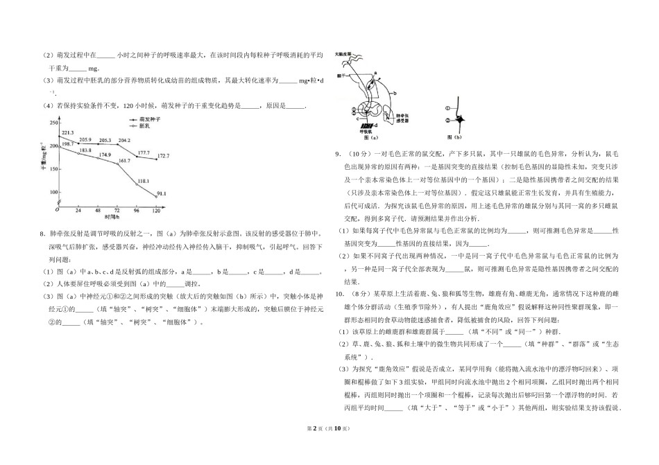 2012年全国统一高考生物试卷（新课标）（含解析版）.doc_第2页