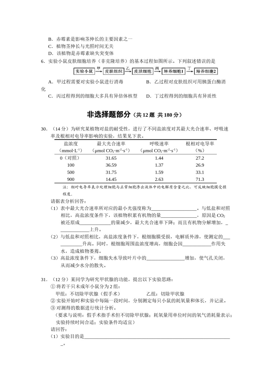 2013年浙江省高考生物（含解析版）.docx_第2页