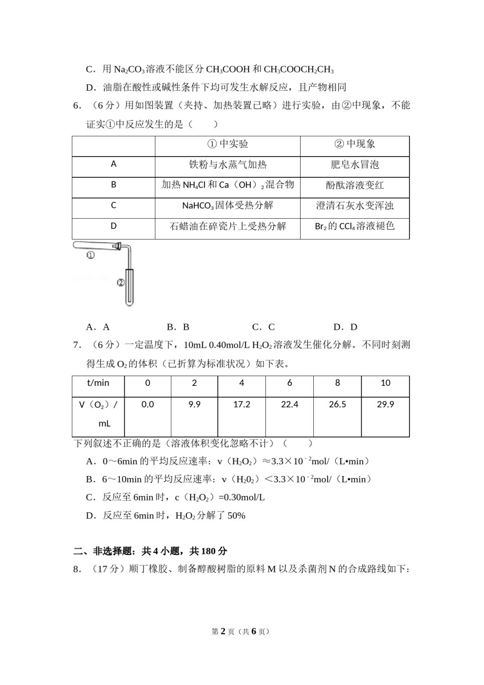 2014年北京市高考化学试卷（原卷版）.doc_第2页