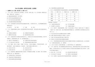 2014年全国统一高考历史试卷（全国卷）（原卷版）.pdf