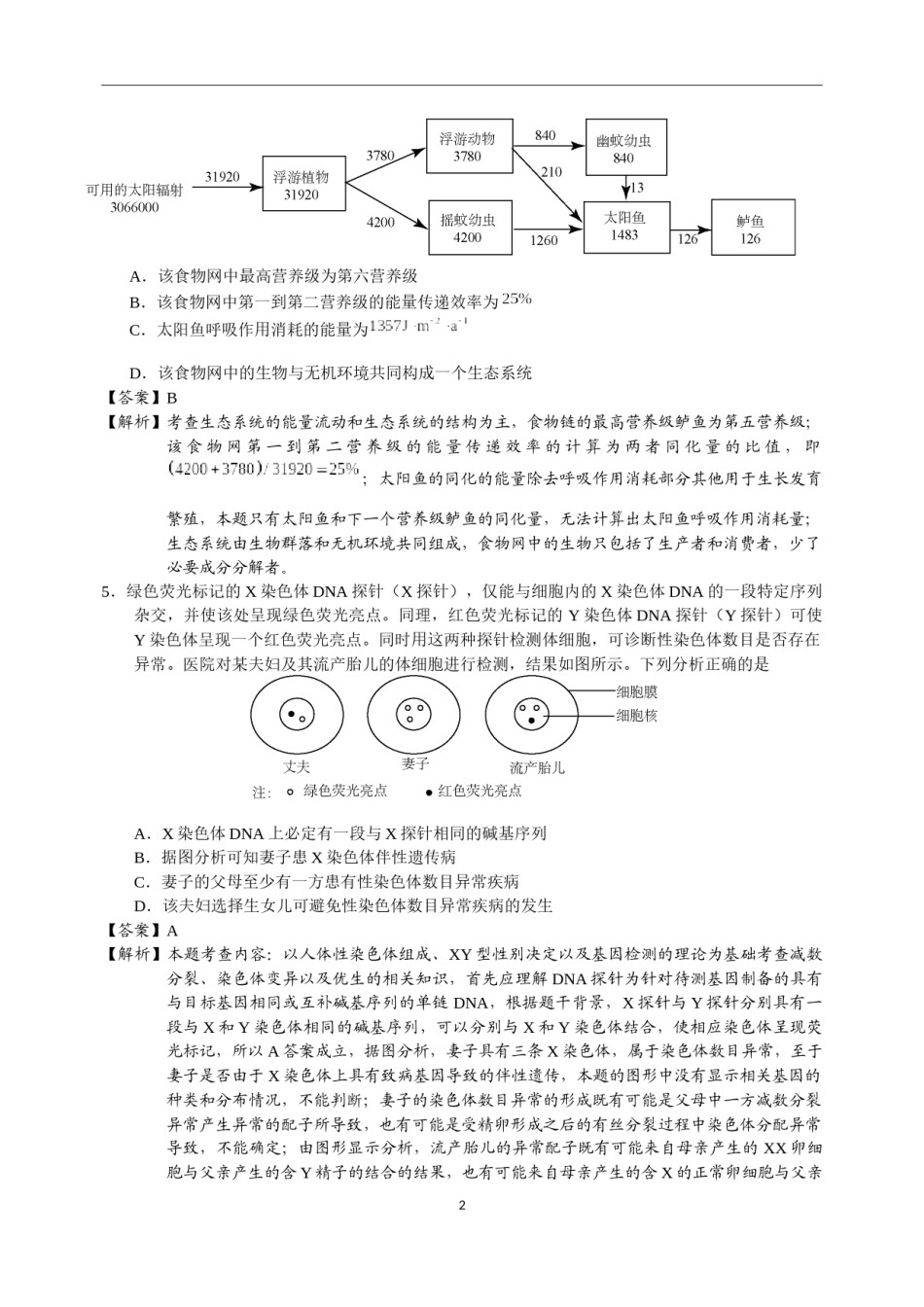 2015年福建高考生物真题及答案.docx_第2页