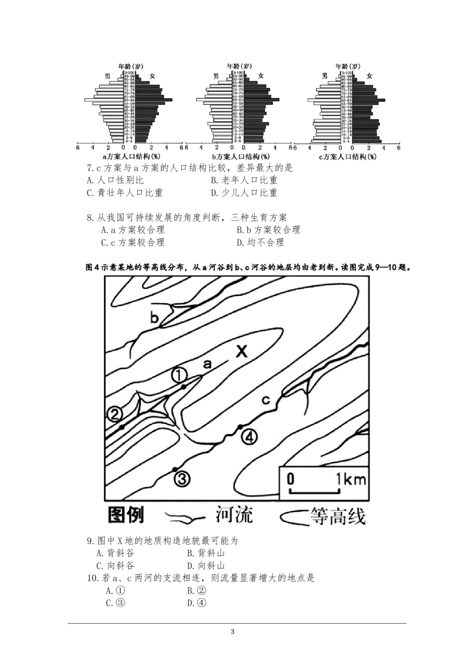 2015年高考福建卷(文综地理部分)(含答案).doc_第3页