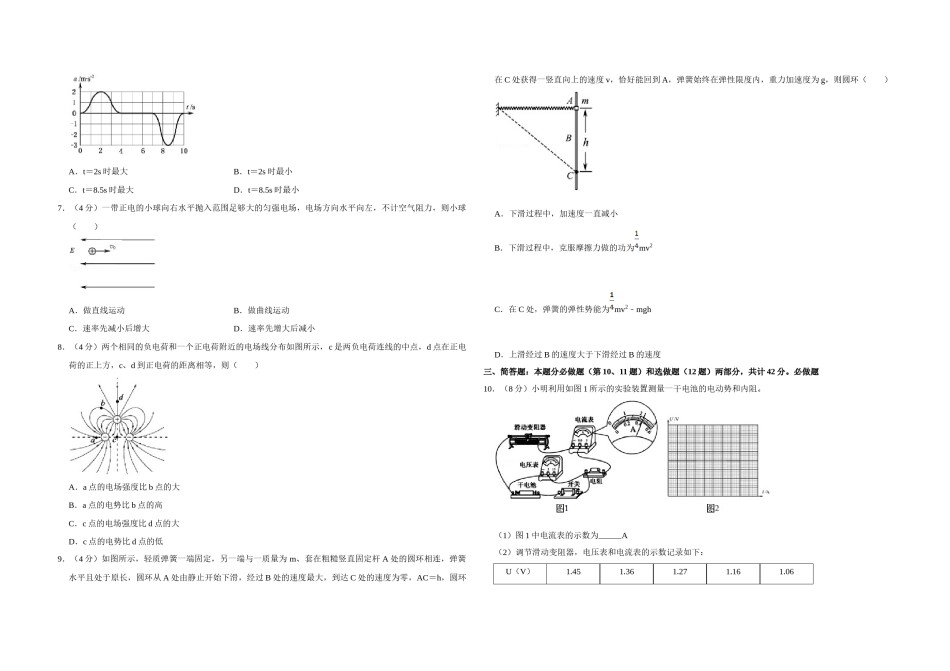 2015年江苏省高考物理试卷   .doc_第2页