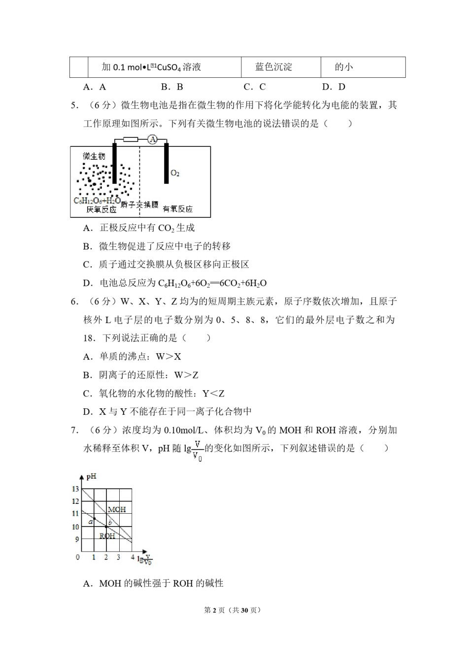 2015年全国统一高考化学试卷（新课标ⅰ）（含解析版）.pdf_第2页