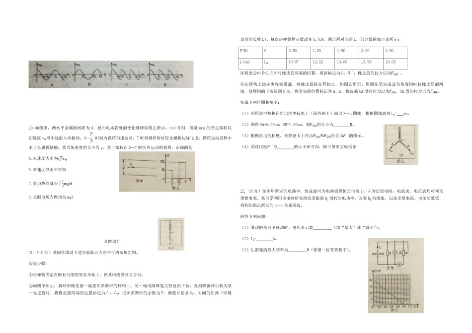 2015年高考真题 物理（山东卷)（原卷版）.pdf_第2页