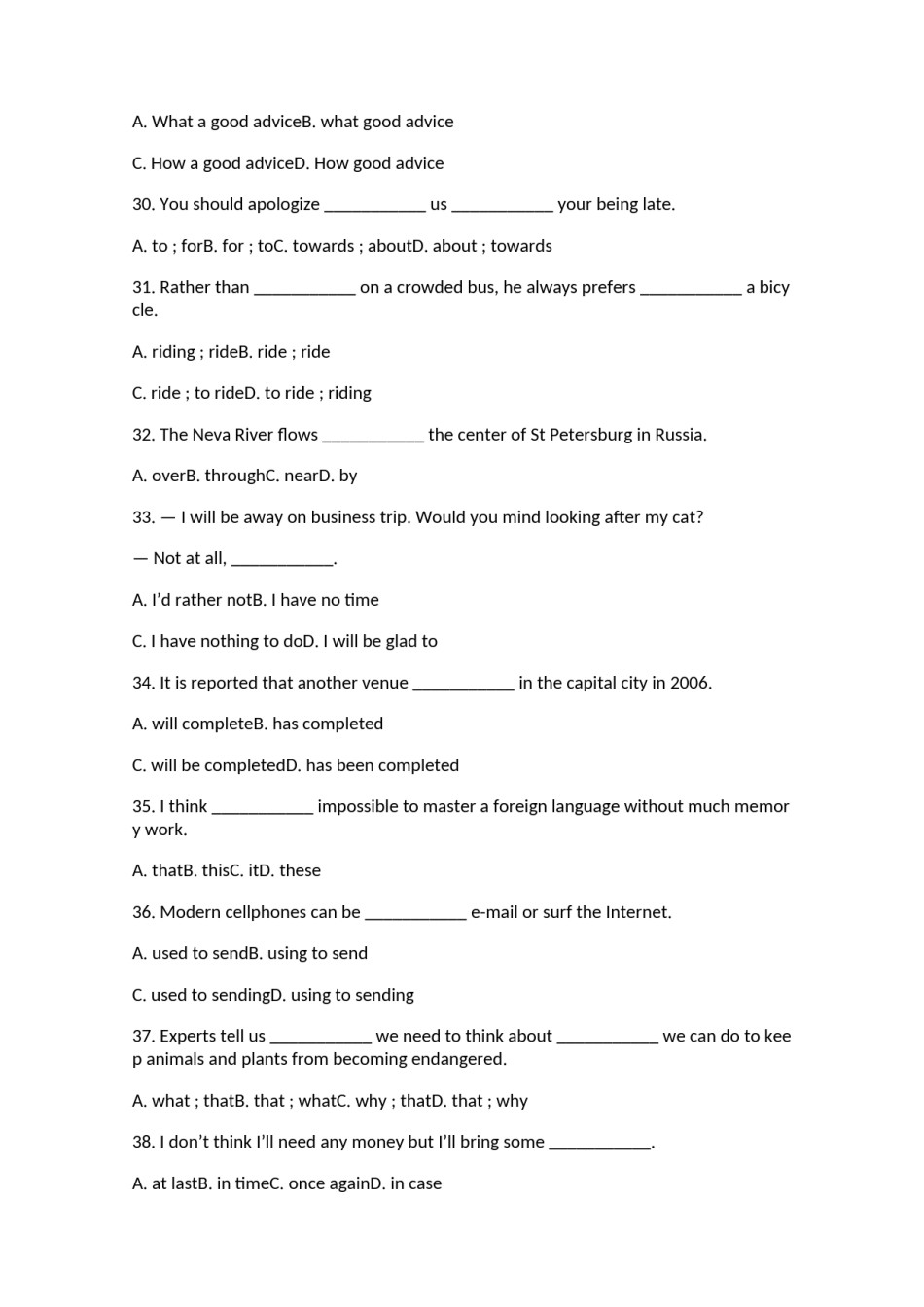 河南省开封市2005-2006学年度第一学期期末调研高一英语试题-人教版2.doc.docx_第2页
