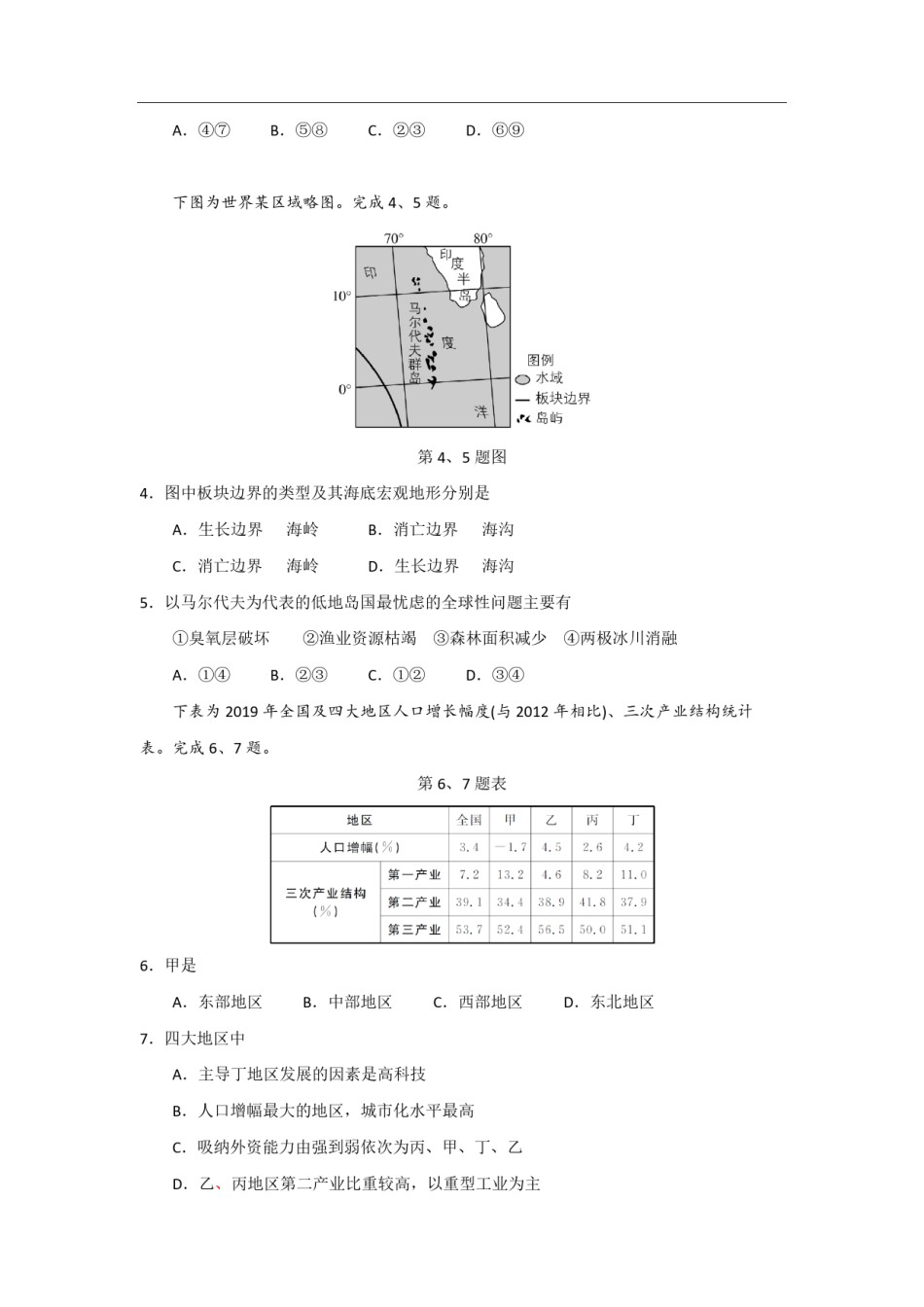 2021年浙江省高考地理【6月】（含解析版）.pdf_第2页