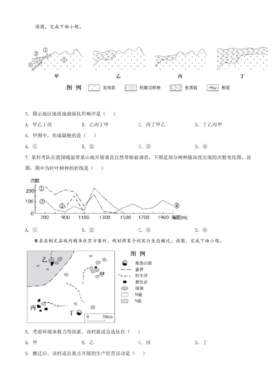 2021年北京市高考地理试卷（原卷版）.pdf_第2页