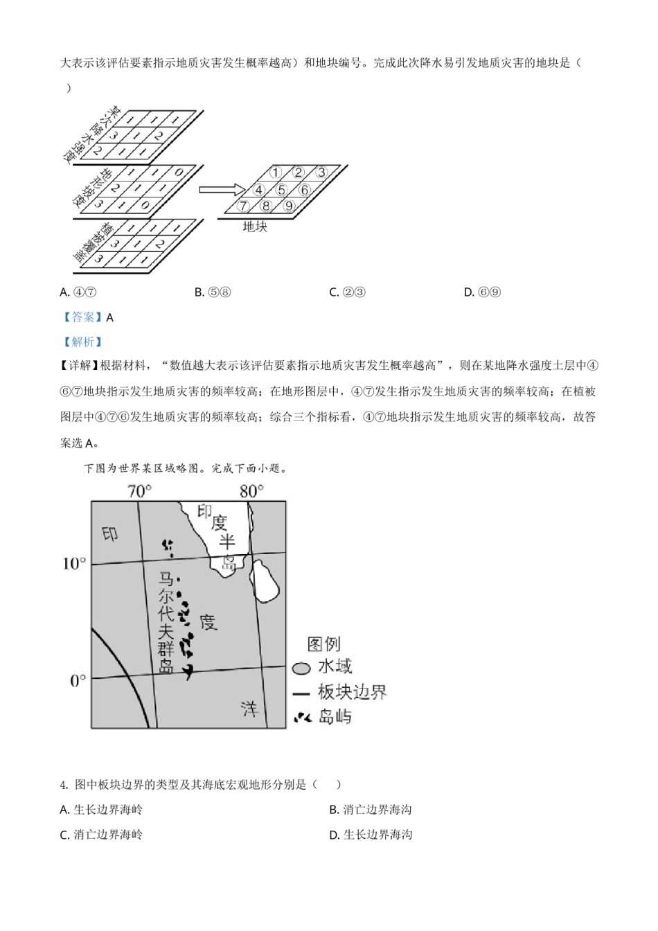 2021年6月浙江省普通高校招生选考科目考试地理试题（解析版）.doc_第2页