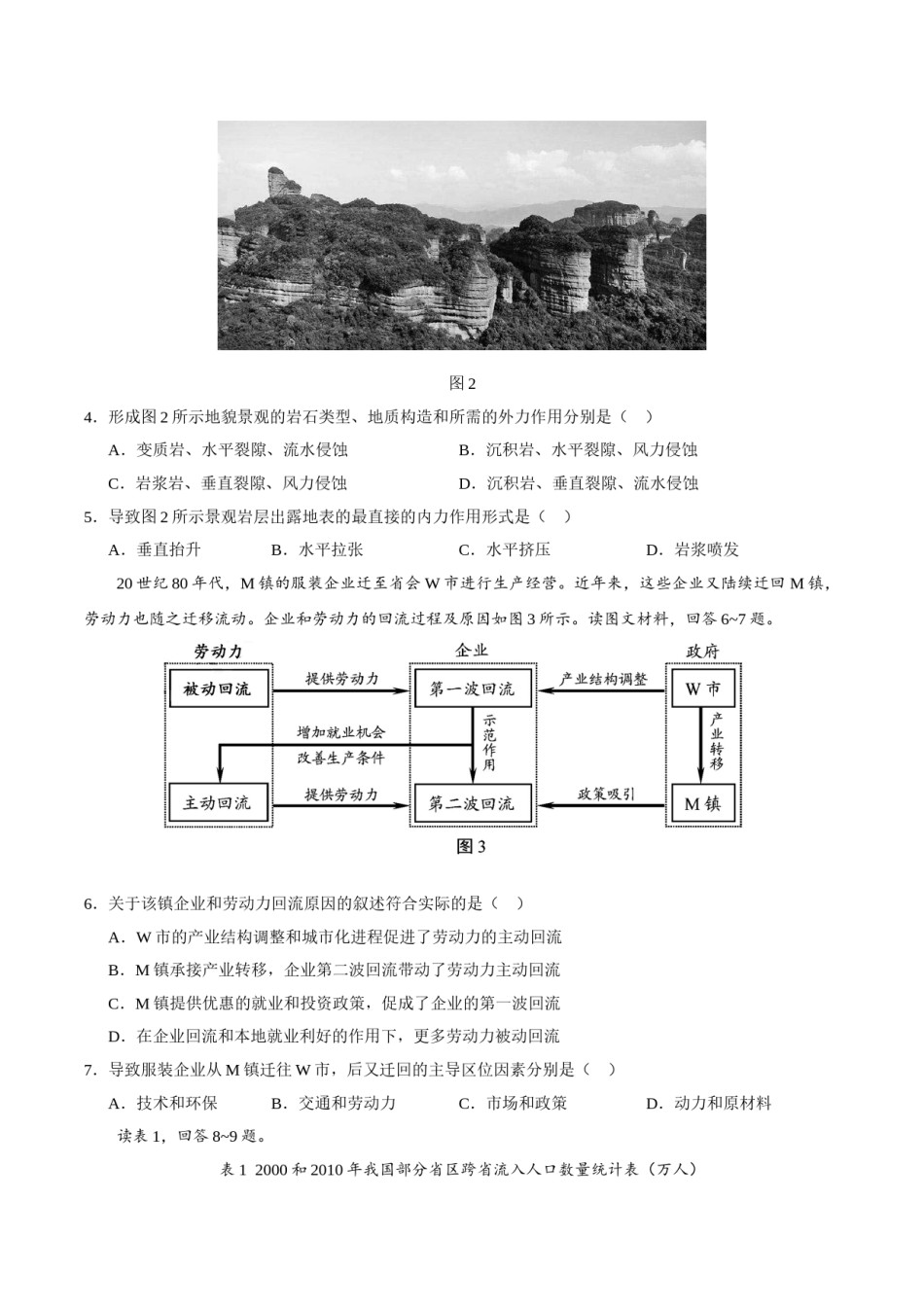 2020年天津市高考地理试卷   .doc_第2页