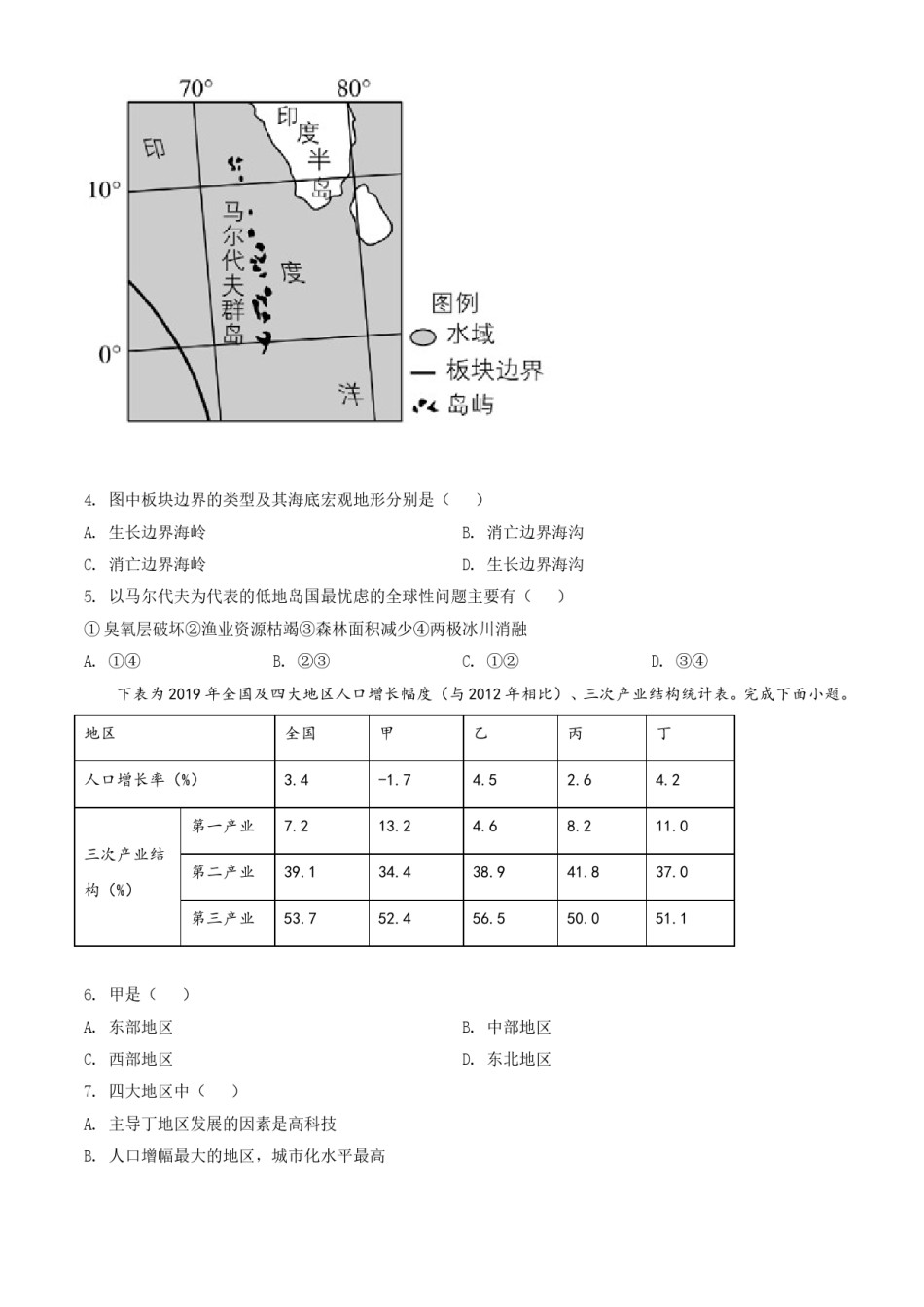 2021年6月浙江省普通高校招生选考科目考试地理试题（原卷版）.doc_第2页