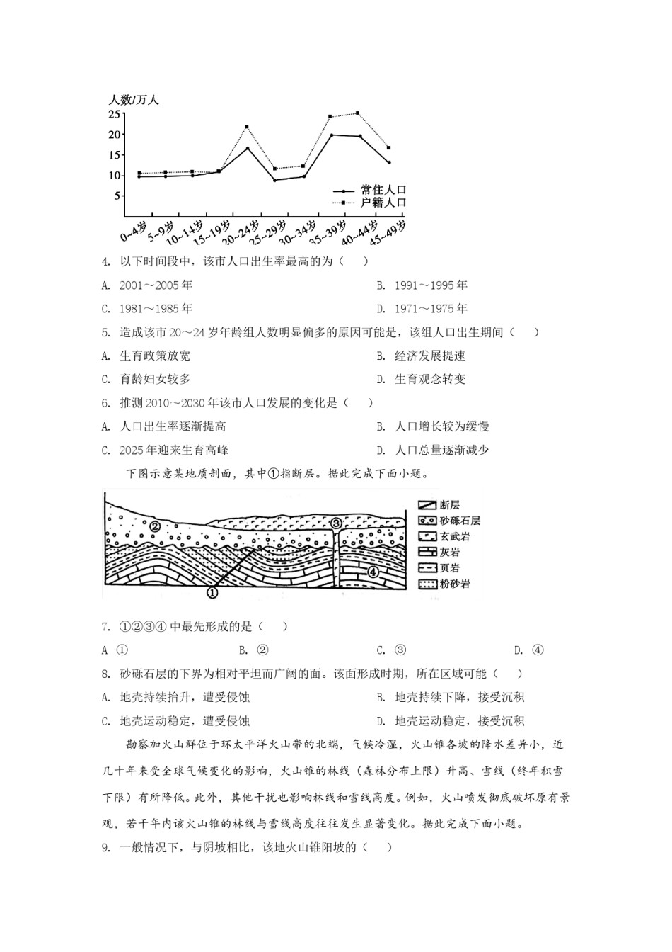 2020年全国高考贵州省文综地理试题及答案.doc_第2页