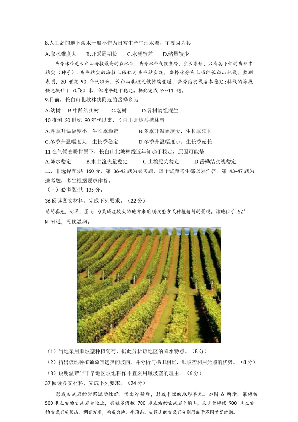 2020年高考真题全国卷1地理部分.docx_第3页