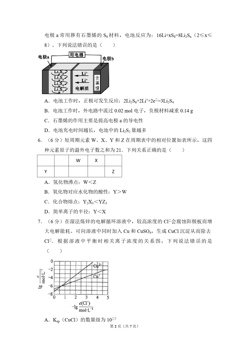 2017年全国统一高考化学试卷（新课标ⅲ）（原卷版）.pdf_第2页