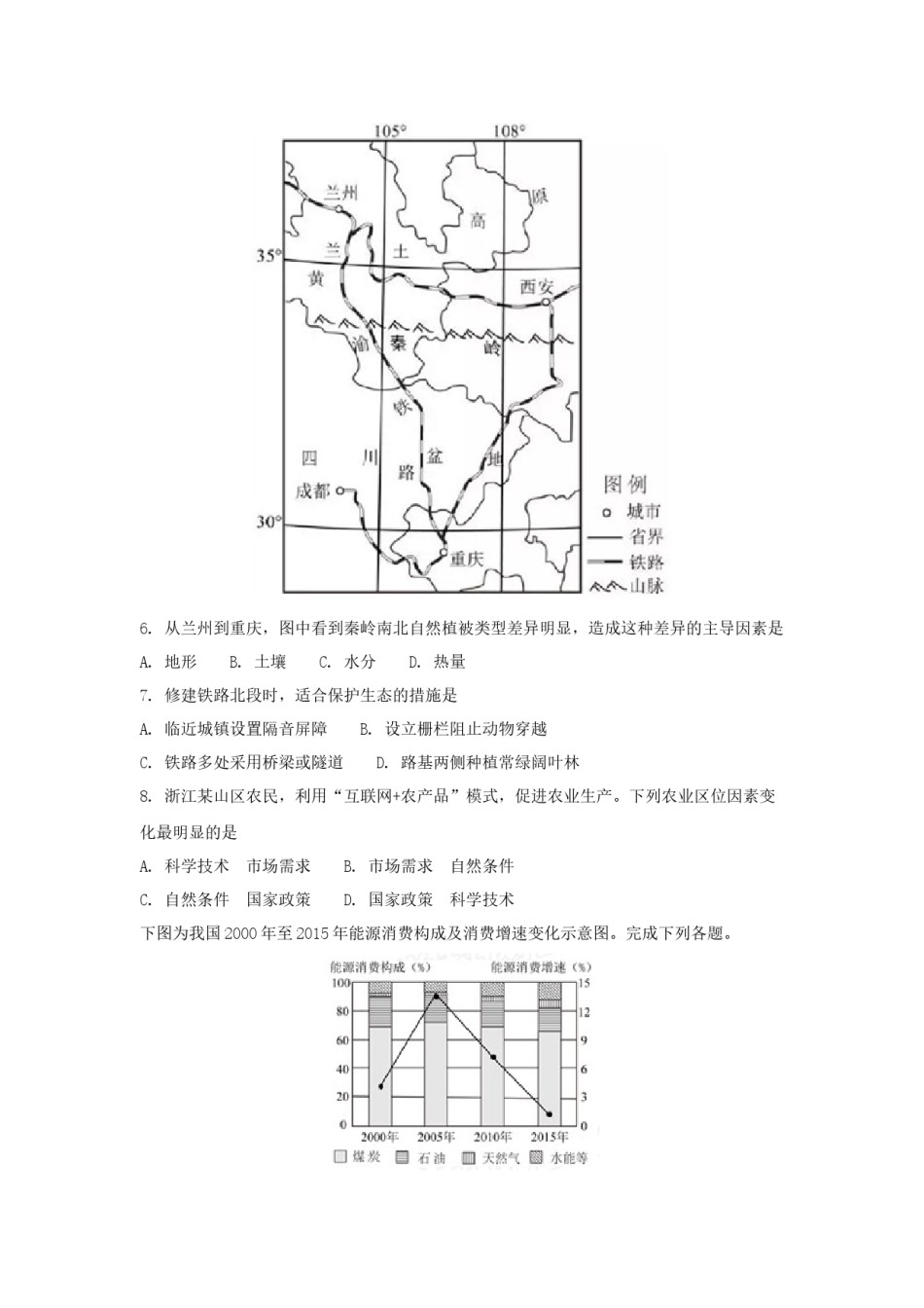 2017年浙江省高考地理【11月】（原卷版）.docx_第2页