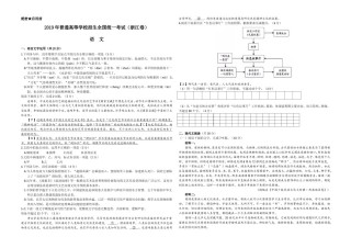 2019年浙江省高考语文（含解析版）.doc