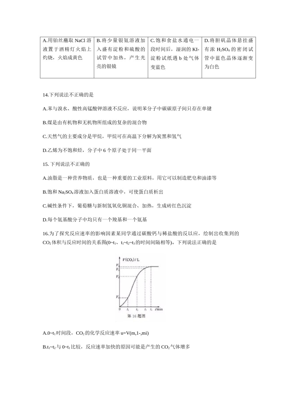 2019年浙江省高考化学【1月】（原卷版）.docx_第3页