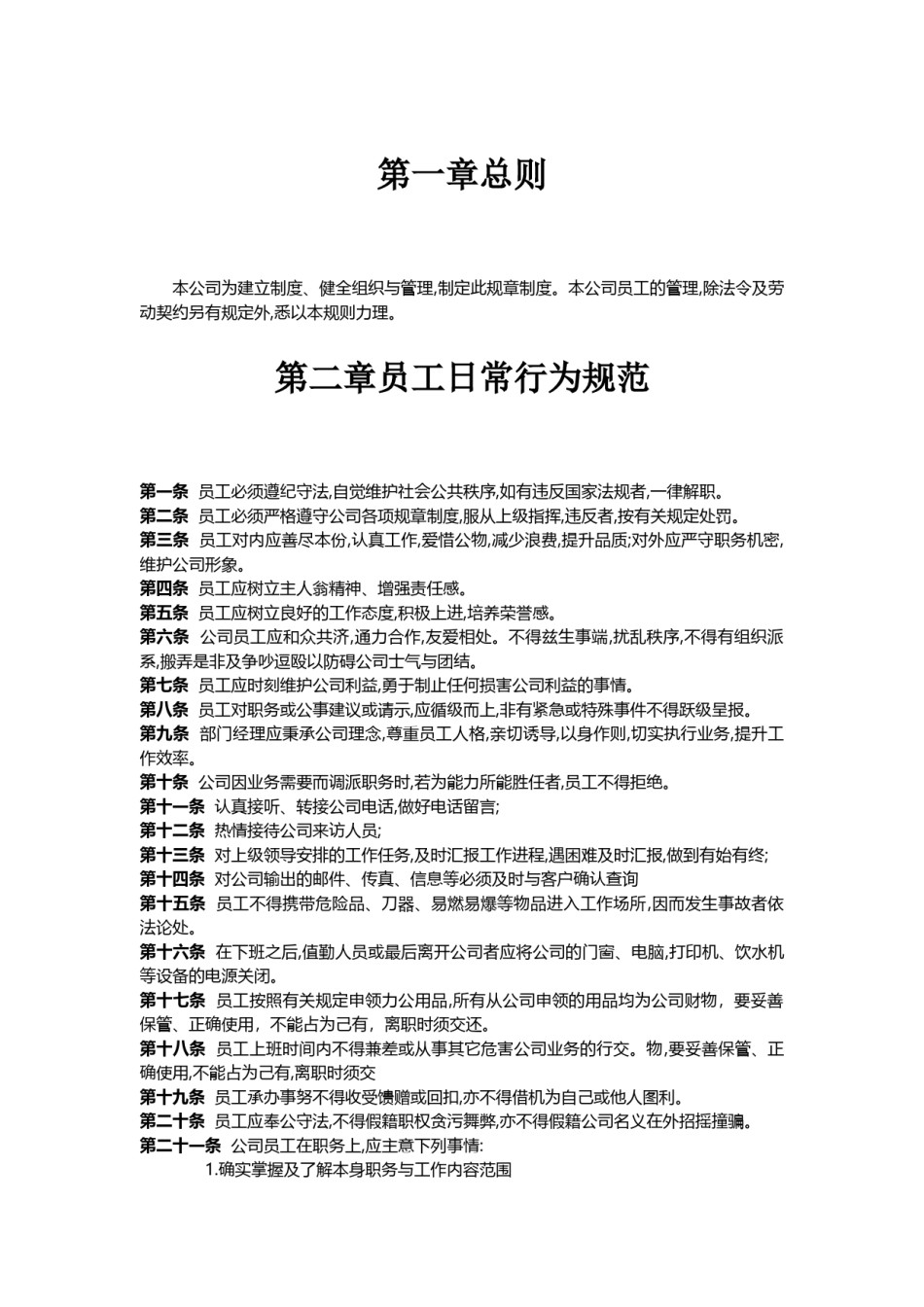 公司规章制度.docx_第1页