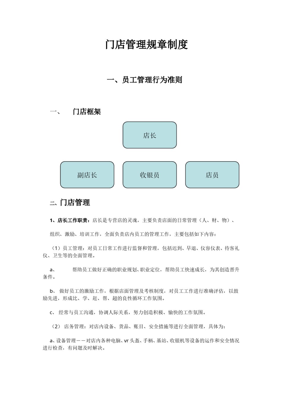门店管理规章制度.doc_第1页