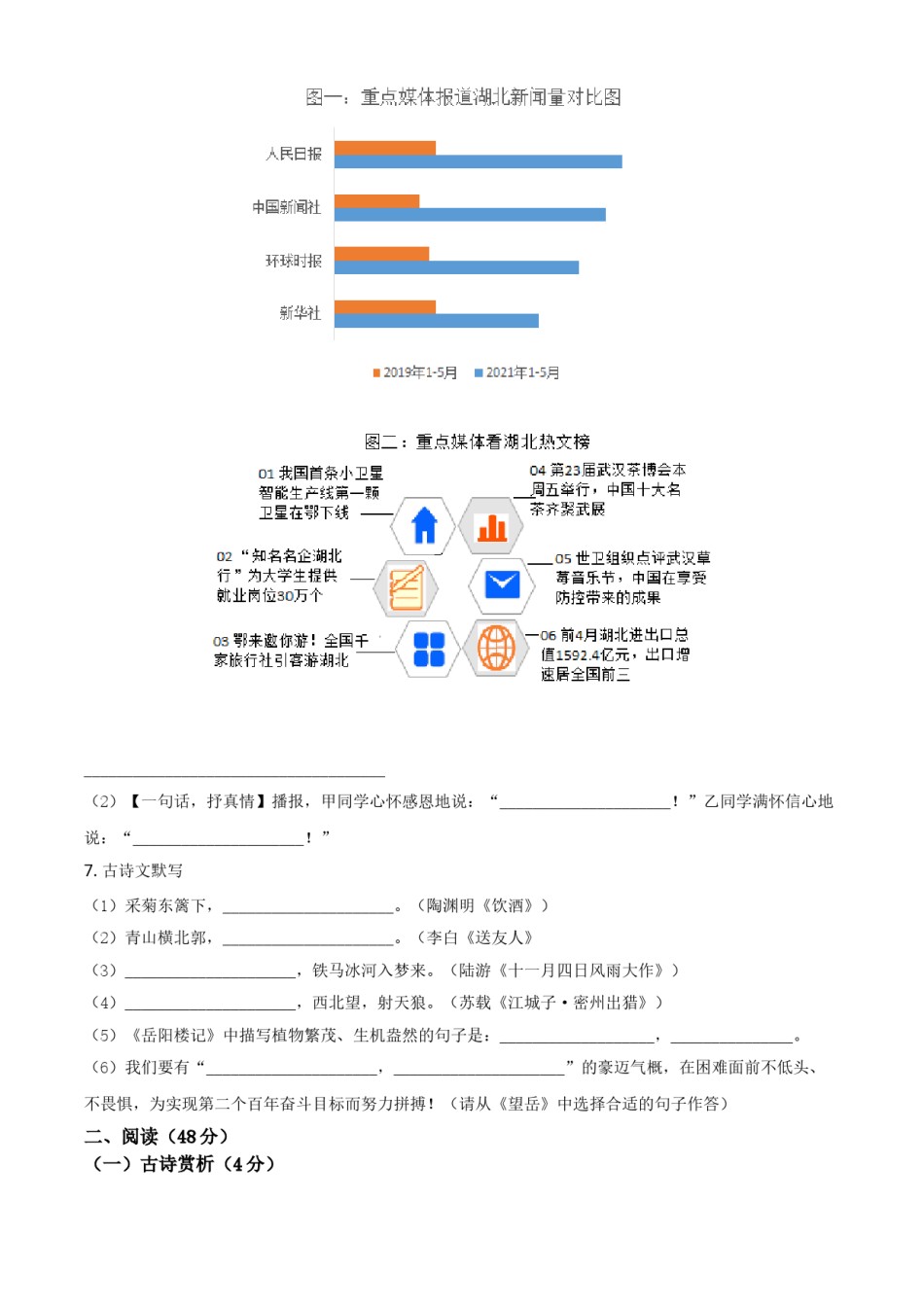 湖北省天门、仙桃、潜江、江汉油田2021年中考语文试题（原卷版）.doc_第3页