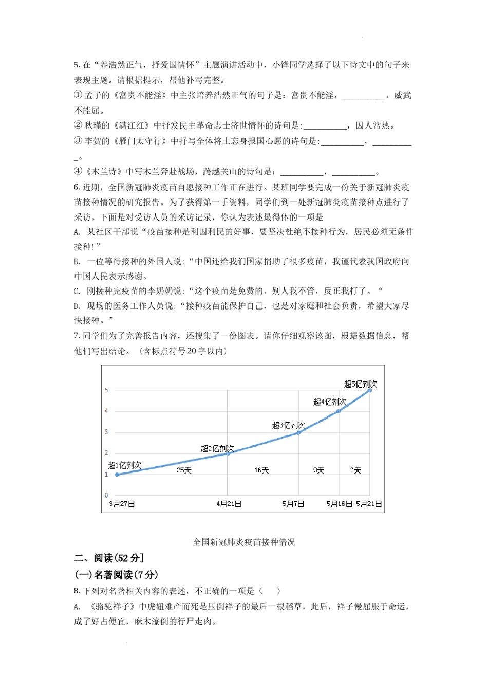 山东省青岛市2021年中考语文试题（word版，含答案）.doc_第2页