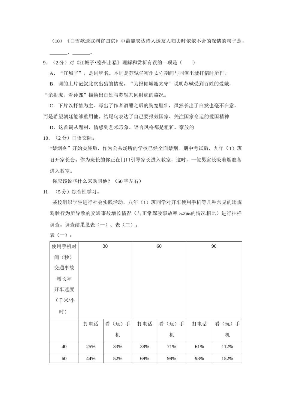 2015年辽宁省锦州市中考语文试题（空白卷）.docx_第3页