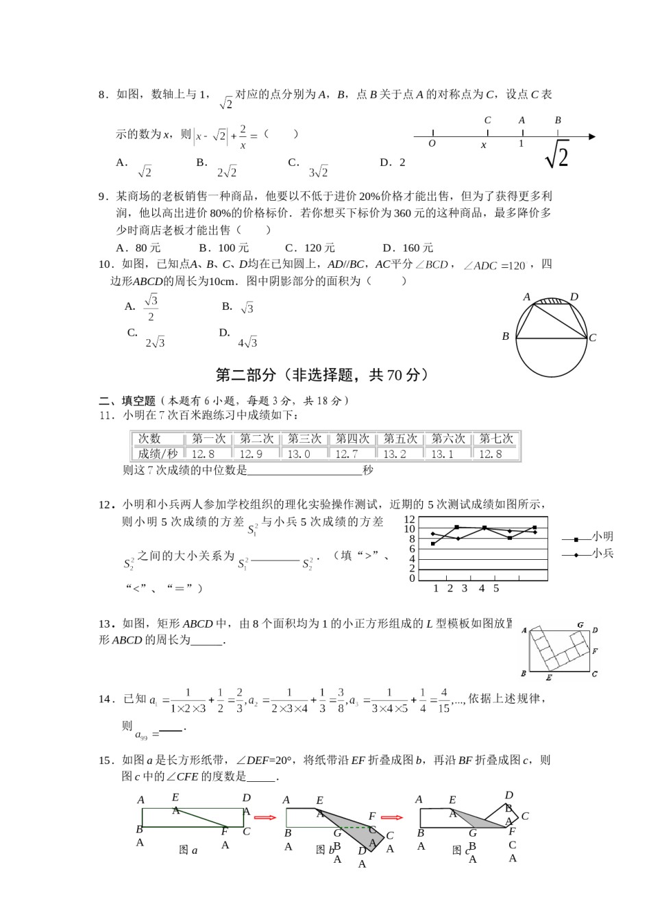 2009年深圳市中考数学试题及答案.doc_第2页