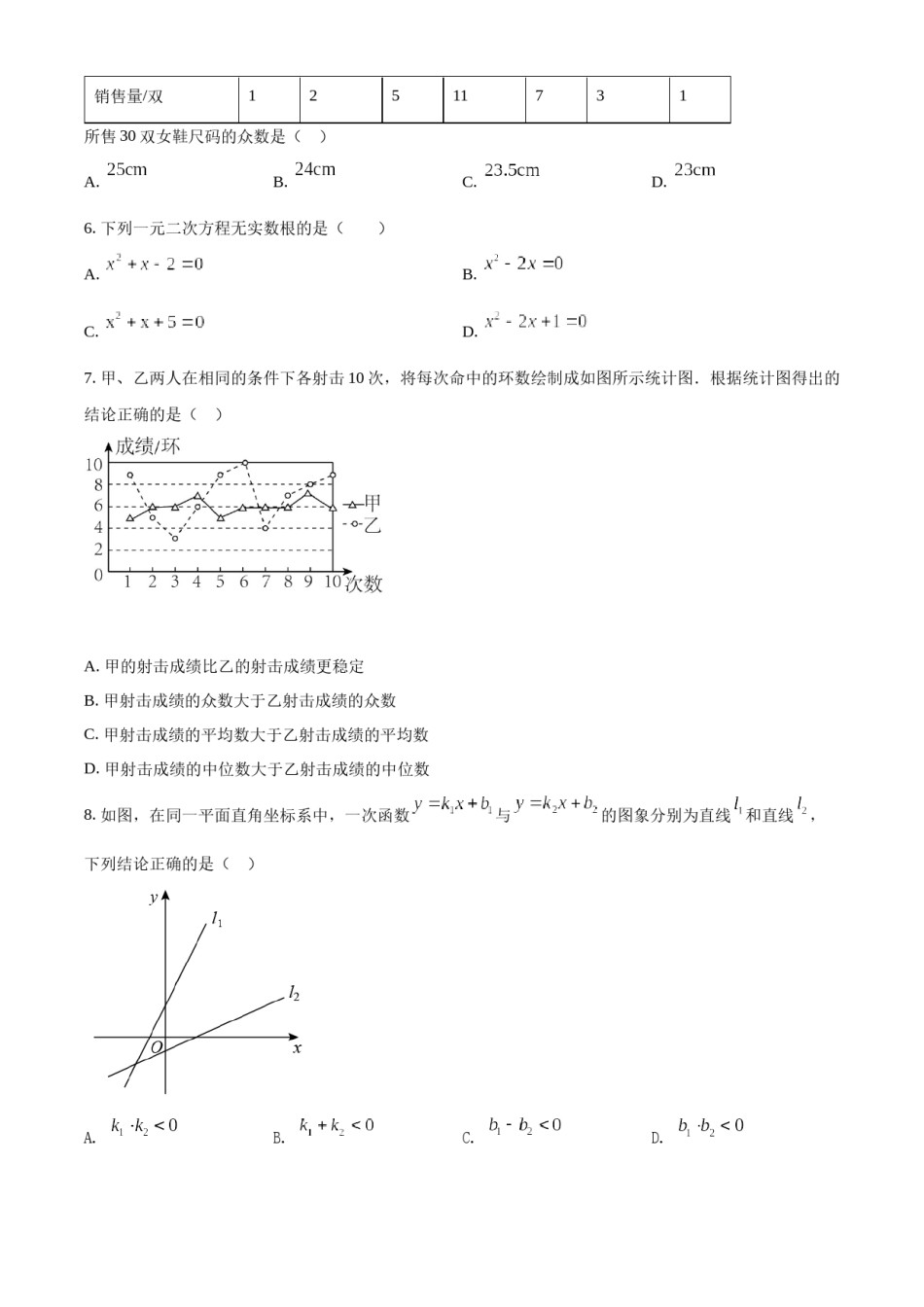 精品解析：2022年辽宁省抚顺本溪辽阳市中考数学真题（原卷版）.docx_第2页