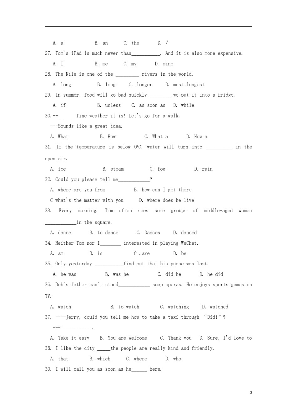 甘肃省兰州市2018年中考英语真题试题（含答案）.doc_第3页