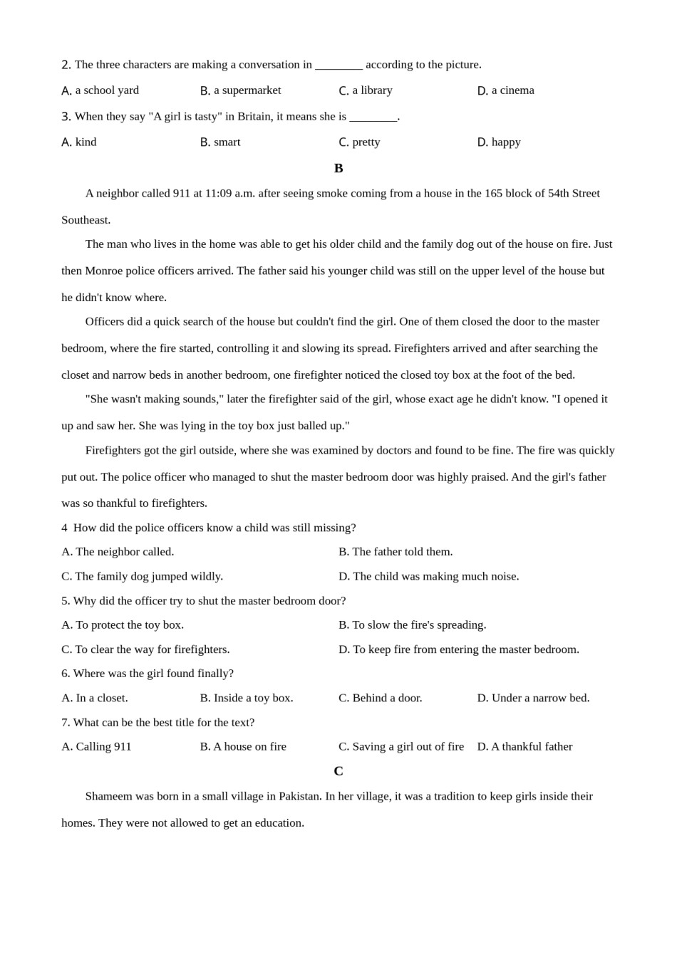 精品解析：山东省潍坊市2020年中考英语试题（原卷版）.doc_第2页