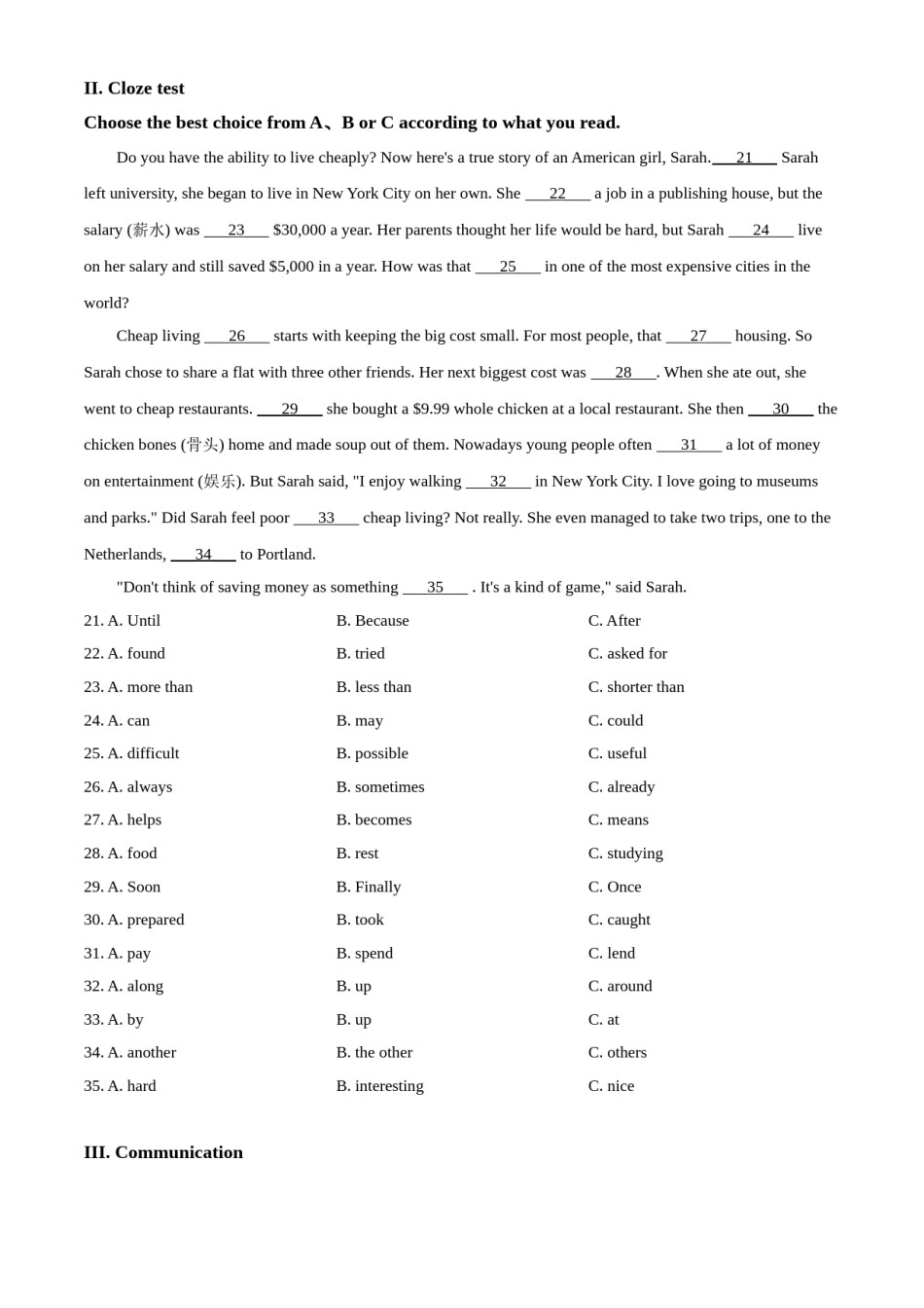 精品解析：黑龙江省牡丹江、鸡西地区朝鲜族学校2020年中考英语试题（原卷版）.doc_第3页