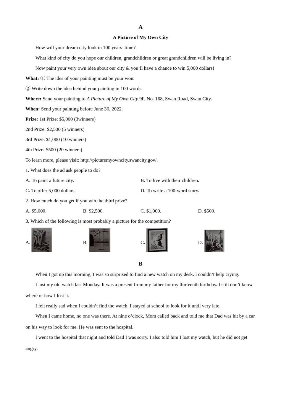 精品解析：2022年山东省济宁市中考英语真题（原卷版）.docx_第3页